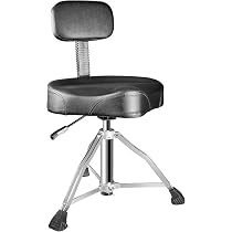 PFUGMU Drum Throne With Backrest Adjustable Hydraulic Drum