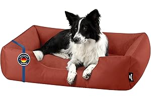 BedDog Cama Perro L - Cama para Perros - Camas Perros Mediano - Colchoneta Perro - Colchon Perro Grande en Terciopelo de Microfibra y Cordura