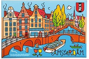 DONSOUVENIR Magnete Amsterdam. CALAMITA da FRIGO. Modello: CANALI.