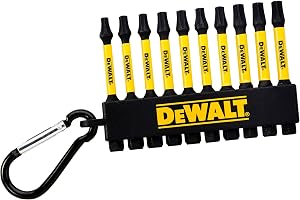 DEWALT DT7275-QZ Torxbits 57mm Impact SD 10 Delar + Nyckelring