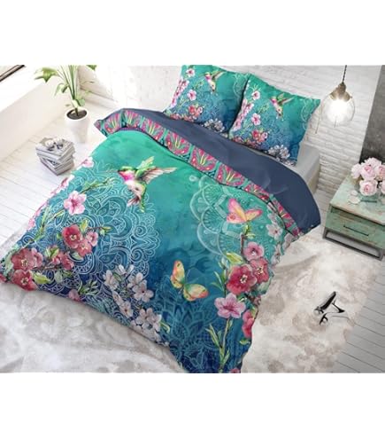 Parure De Lit - 1 Dekbedovertrek 220 X 240 Cm 2 Taies D'oreiller 60 X 60 Cm 100 Coton Grijs