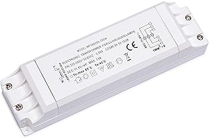 Yafido Transformador Electrónico 230V AC a 12V AC 50-150W para Bombilla con Protección Contra Sobrecarga y Sobrecalentamiento