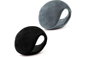 YQXCC Orejeras 2 piezas Calentadores de Oídos para Hombres y Mujeres - Clásico Lana Unisexo Orejeras Cálidas de Invierno