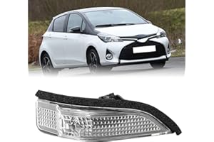 JSKAPA Side Wing Mirror Indicator Light Cover Fit For YARIS 2011 2012 2013 2014 2015 2016 2017 2018 2019 Right Driver Side Off Side (Right Side)