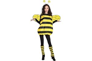 Amscan 841875-55 Kostium Słodka Pszczoła, Damski, Czarny/Żółty, M-L