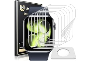 UniqueMe for Apple Watch Series 11/10 46mm Screen Protector - 8 Pack Ultra Thin HD Clear Soft Anti Scratch TPU Protective Film [Fingerprint Support] [Case-Friendly] [Easy-Installation]