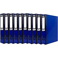 10 X Pukka Foolscap A4 Glossy Box Files With Document Clip