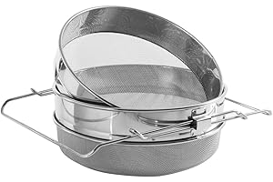 HunterBee Miel - Tamis à double abeille en acier inoxydable - Filtre à déchets - Pour l'apiculture