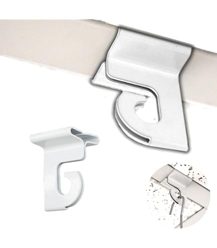 12x Transparente Deckenhaken – Polycarbonat Aufhänger Für Abgehängte Decken, Poster & Lichter