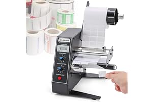 CGOLDENWALL Dispensador de Etiquetas con 0-999999 Conteo Automático Ideal para Etiqueta Autoadhesiv/Barcode Etiquetas/Etiquetas de Seguridad/Embalaje Etiqueta