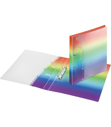VELOFLEX 1143980 Classeur à Anneaux DIN A4 Avec 10 Pochettes