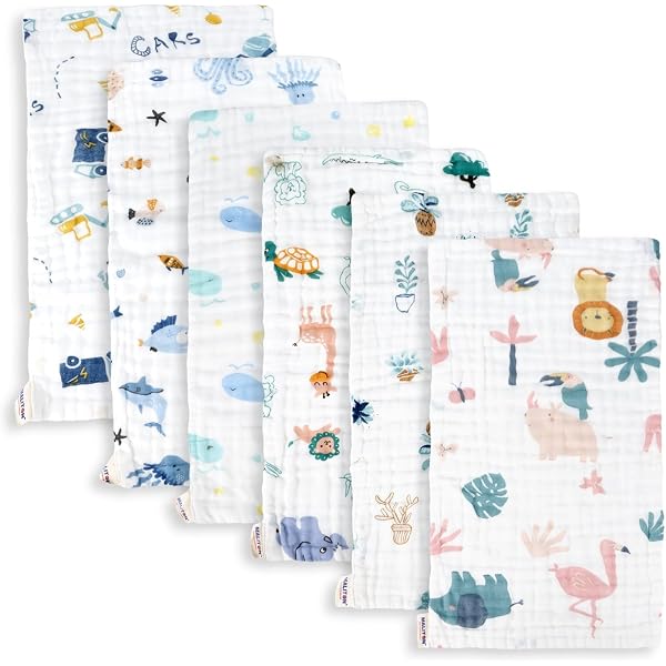 Set De Bavoirs Pippi En Coton Bio - 4 Pièces Unisexes Pour Bébé - Lavable, Doux Et Absorbant