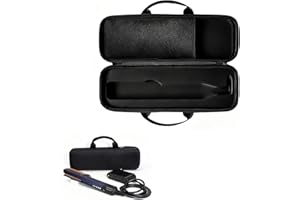 ‎BUITHAFU Tragetasche für Dyson Airstrait HT01 Haarglätter，Hartschalenkoffer für Haarglätter Wasserdichte, kratzfeste und organisierte Aufbewahrung für Power-Accessoires, schwarz, fest, haltbar und organisiert