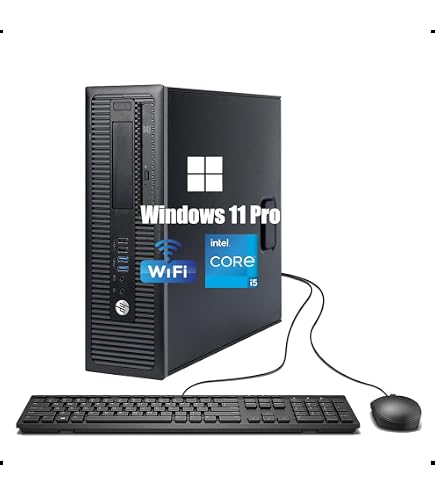 HP ProDesk 400 G4 SFF Desktop PC, Intel Core i5-7500, 8GB RAM