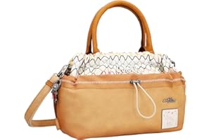 Anekke - Bolso Bowling para Mujer - Bandolera de Hombro Polipiel con 2 Asas y Cierre de Cremallera - Colección Menire - Accesorios y Complementos Mujer - 28x22x12 cm