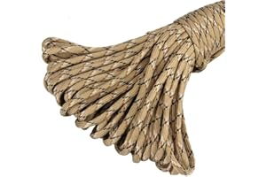 LUMOONY MoonyLI Corde de parasol pour extérieur, 5 mm, corde de rechange pour parasol 31 m