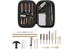 LINGSFIRE Kit per Pulizia Armi Universale, Premium Robusta Valigia Accessori Armi per la Manutenzione e la Pulizia delle Armi, Scatola Pulizia per Fucile, Set di Pulizia Pulizia Cura della Pistola