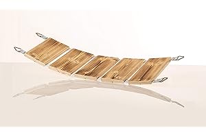 Medikratz Pont à suspendre en bois massif de qualité supérieure (épicéa) pour chats dans différentes longueurs, 50 cm - 200 cm (50 cm)