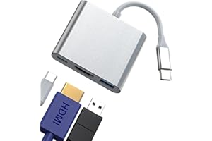 ZOYUZAN Adattatore USB C USB HDMI Jack per Apple iPhone15 Macbook Pro M1 Air per Ipad PC Multipla Accessori Ricarica Alimentatore Docking Station Multipresa Cavo Hub Chiavetta Prolunga Alimentato Sdoppiatore