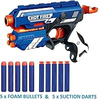 Toyshine Foam Blaster Gun Toy, Safe and Long Range, 10 Bullets
