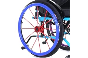 FANGXMF Anti-Rutsch 24 Zoll - Rollstuhl-Greifreifen-Abdeckungen, rutschfest/Verschleißfest Big Wheel Silikon-Schutzhülle / 2 STK