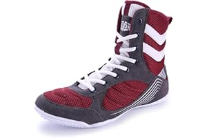 BLBK Zapatos de boxeo para hombre, zapatos de lucha libre, juveniles, muay thai, kickboxing, boxeadores, entrenadores, artes marciales, transpirables, bodybuilding boxing