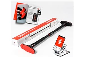 PLENERGY Pull-up bar 94-130/71-90 cm, pull-up bar door frame without screws with gear lock, individual width adjustable, pull-up bar for hanging in door home