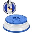 Tovolo Easy Grip, Collapsible Microwave Cover 10.5 Inch, Stratus Blue, Medium