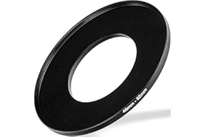 JIEYONGXIANG Lumos Step up Ring 46-82 - Metall Filteradapter matt schwarz - von Kamera Objektiv mit 46mm Filtergewinde auf 82mm Filter - Zubehör Adapter
