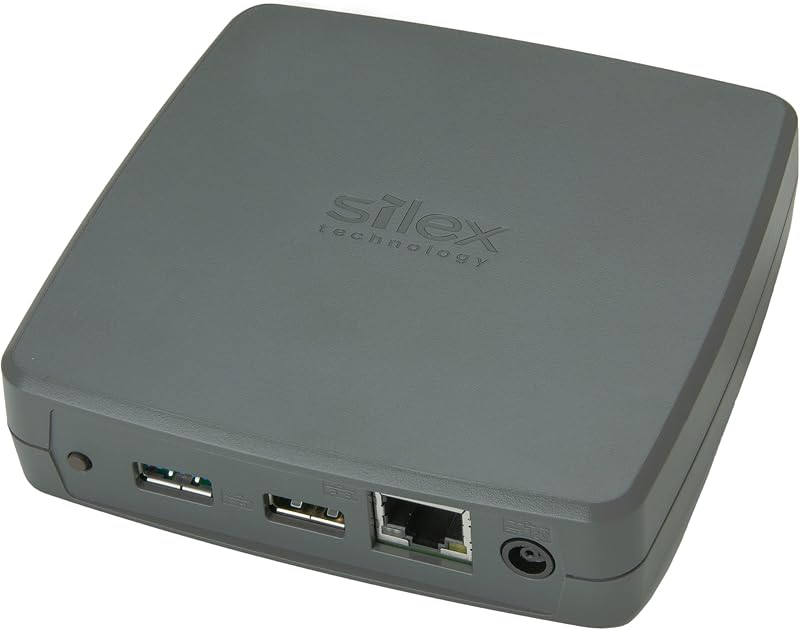 Silex Technology DS-700 Geräteserver USB 3.0 Device Server - Netzwerk USB-Server LAN (10/100/1000 MBit/s), USB 2.0 - Drucker, Scanner, Festplatten - Nachfolger von DS-510