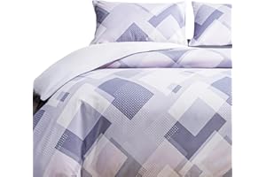 CGK Unlimited King Size Duvet Cover Sets, Non-Iron Bedding Set King Size Covers, 3 Pcs with Zipper Closure 230 X 220 cm