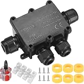 IP68 4-way connection box, 2&times;4&ndash;9mm, 2&times;9&ndash;14mm, with screwdriver | Weatherproof for outdoor use, protects electrical connection