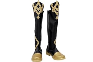 PinLian Genshin Impact Traveler Lumine Stiefel Schuhe Halloween Cosplay Kostüm