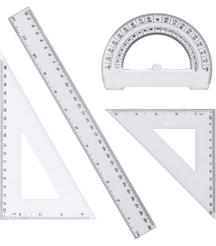 Règle Equerre Rapporteur Ensemble De Règles Géométrie Kit Avec Règle De 15 Cm Rapporteur Et