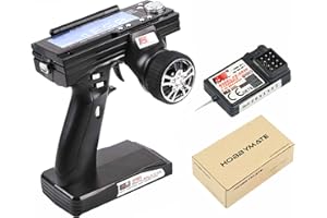 HOBBYMATE Flysky FS-GT3B RC Transmitter Receiver 2.4Ghz 3 Channel, Rc Car Remote Controller with Flysky GR3E Failsafe Receiver