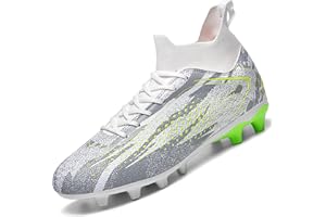 situkeke Mens Football Boots Spike High Top Football Shoes Astro Turf Trainers Soccer Cleats Boy's Professional Athletic Shoes