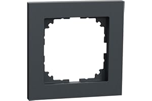 Schneider Electric Merten M-Pure-Rahmen für Steckdosen und Schalter, 1-fach, anthrazit, Artikelnummer MEG4010-3614, 1 Stück