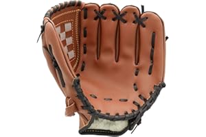 TINAYAUE Professional Baseball Glove for Left Hand, Premium Leather Softball Glove Sports Batting Gloves Pitcher Training Catcher’s Mitts for Kids/Youth/Adult