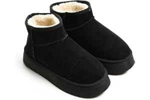 Club Aldo Womenclassic Winter Ankle Boots, Plush Lined Suede Slippers