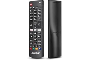 OMAIC Uniwersalny zamiennik pilota do telewizora LG-Smart-TV-Remote, nowy ulepszony pilot do telewizora LG na podczerwień AKB75095308 AKB75095307 AKB74915324, z przyciskami skrótu