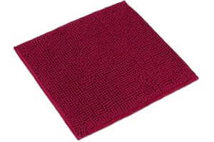 WohnDirect Premium Tappeto da bagno 45x45cm - berry - Tappetino da Bagno Morbido e Antiscivolo - Microfibra Durevole e Assorbente, Lavabile in Lavatrice