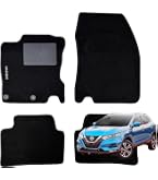 Somer Car Tappetino Auto Lato Guida Per Nissan Qashqai (2014-2021) - Su Misura In Moquette Nera