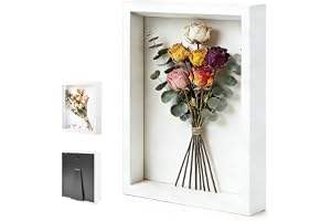 HXXWEUS Fotoram för fyllning, 30 x 40 cm, stereoskopisk fyrkantig ram, djupt trä upp till 3 cm, fyllning, stort vitrinskåp, v