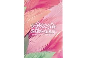 Agenda 2024 2025 Settimanale: 15 mesi da Ottobre 2024 a Dicembre 2025 | Una settimana in due pagine | con Vacanze in Italia | A5.