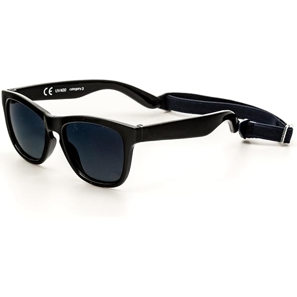 Kiddus Lunettes de Soleil Incassables. Pour Fille Garçon Enfant à partir de 2 ans. Filtre Solaire UV400. Fabriquées en Caoutchouc Ultra Flexible. Bande réglable et détachable. OUTDOOR