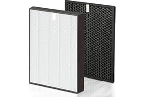 AINUORENYI Ersatz HEPA-Filter FY2422/30 und Aktivkohlefilter FY2420/30 Ersatzteil für Philips AC2889,AC2887,AC2882,AC3829/10 Luftreiniger (HEPA + Aktivkohlefilter)