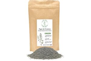 ALVENDIA - Véritable Thym de Provence - Cultivé et Récolté dans le Sud de la France - Paquet de 200 Grammes - Récolte 2025