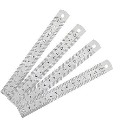 HARFINGTON 3-Pack Clear Acrylic Straight Rulers - 20cm (8 Inch) Metric Measuring Tool For School & Office 1 thumbnail image