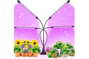 ZHENNBY Lampe de Plante LED Lampe de Croissance Full Spectrum 40W Grow Light pour Plantes d’Intérieur Plant Lamp avec Clip Plug Timer 3 Modes pour Légumes Seedlings Growing Flowering…