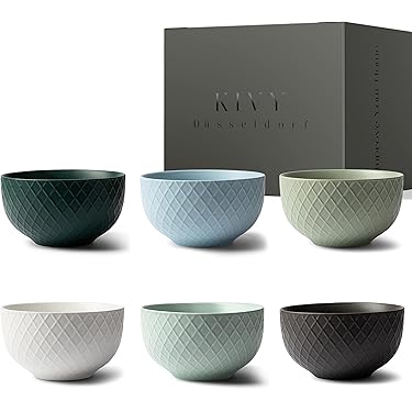 Hausfelder Bowl set di ciotole per cereali da 6, ciotole colazione da